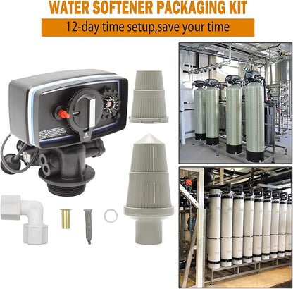 5600 Water Softener Valve,12-Day Timer Control Control Valve,Timer Valve Water Softener,High Performance Digital Metered on Demand Replacement Head and Water Distributor……