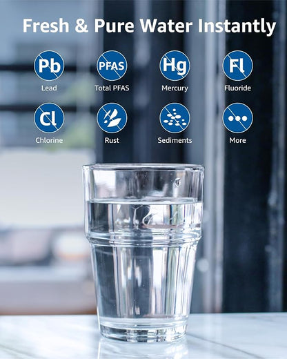 Compatible with Zero Pitchers and Dispenser, 4 Pack | 0 TDS Premium Filtration, Fit for ZR-001 ZR-004 ZP-006 ZR-017 ZS-008 Filters, reducing Lead, Chromium, and Contaminants