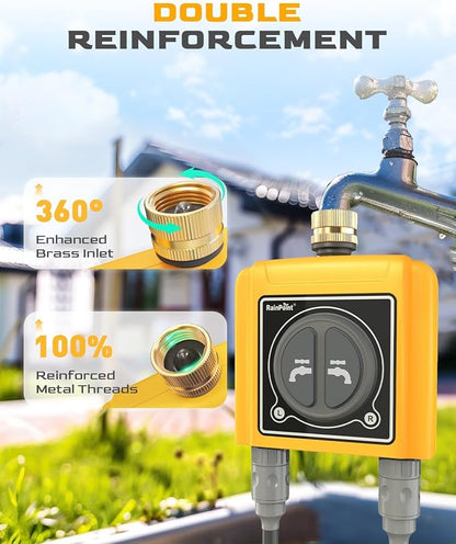 RAINPOINT WiFi Water Timer, Brass Inlet & Outlet,No WiFi Hub, 2.4Ghz WiFi Compatible, TWG004WRF Hub (Lot >202108)