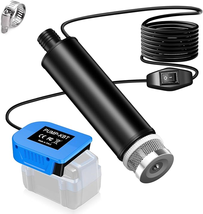 Submersible Water Transfer Pump, Cordless Portable Pump Compatible with Kobalt 24V Battery, 635GPH 100W/120W for Pool Pond Garden Draining & Oil Suction, 16ft Cord (Bare Tool)