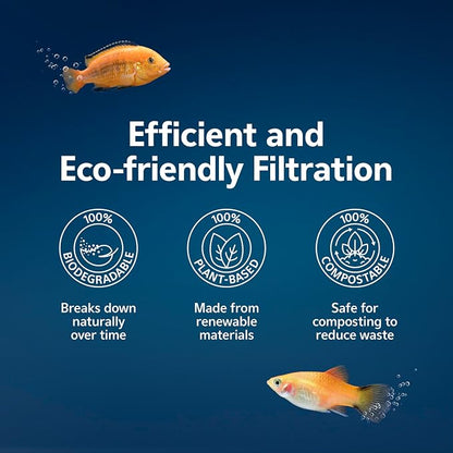 Aqueon Genuine EcoRenew Filter Cartridges, for Freshwater and Saltwater Aquariums, Large, 6-Pack