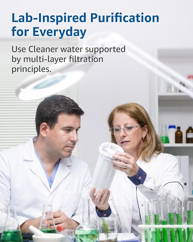 Replacement for New Culligan Pitcher & Dispenser ZEROF01 Filter, 4 Count | 5-Stage Advanced Filtration, Reduces Lead, Total PFAS, Mercury, Fluoride & Chlorine by GAMOTH