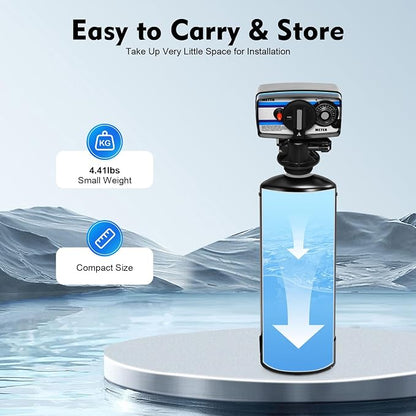 Whole House Water Softener Valve, 5600SM Flow Type Digital Control Valve for Water Softeners, 110V Automatic Operating Digital Timer Filter Control Head Valve Water Filter Softeners Resin