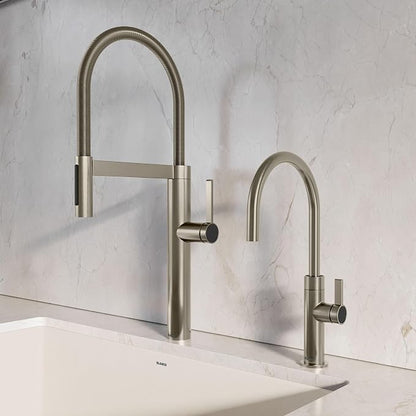 Blanco 443252 Culina II Pull-Down Semi-Pro Kitchen Faucet - 1.5 GPM - Satin Platinum