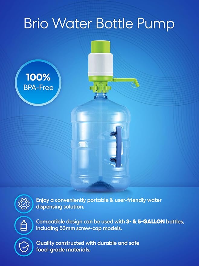 Brio Universal Manual Drinking Water Pump (Green)