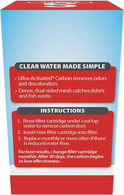 Tetra Whisper Small Filter Cartridges for Aquariums, 12 Count, Ready to Use, Fits Whisper Filters for Fish Tanks 1-4 Gal
