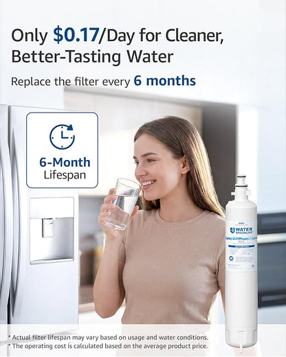 Waterspecialist WS619C Replacement for GE® RPWFE®, RPWF (Built-in CHIP) Refrigerator Water Filter, Compatible with GYS22GMNES, GYE22HSKSS, PYE22PELDS, GFE26GMKES, GFE26GGHWW, GFE28GYNFS, PFE28KYNFS
