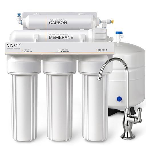 5-Stage Reverse Osmosis System – Premium Under Sink Water Filtration System, Lifetime Limited Parts Support