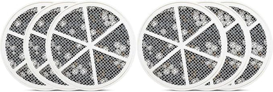 Crystal Quest Bath Ball Replacement Cartridge – Removes Chlorine, PFAS & Odors – Easy-to-Install Water Filter – Eco-Friendly, Durable & Skin-Safe – Built in the USA [6 Pack]
