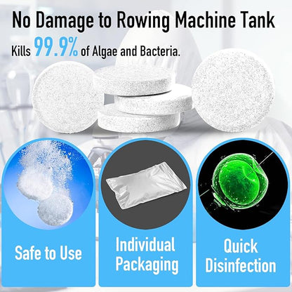 Water Purification Tablets for Rowing Machines | Aquatabs for Tank Cleaning | Safe & Eco-Friendly Water Treatment Solution（4PCS）