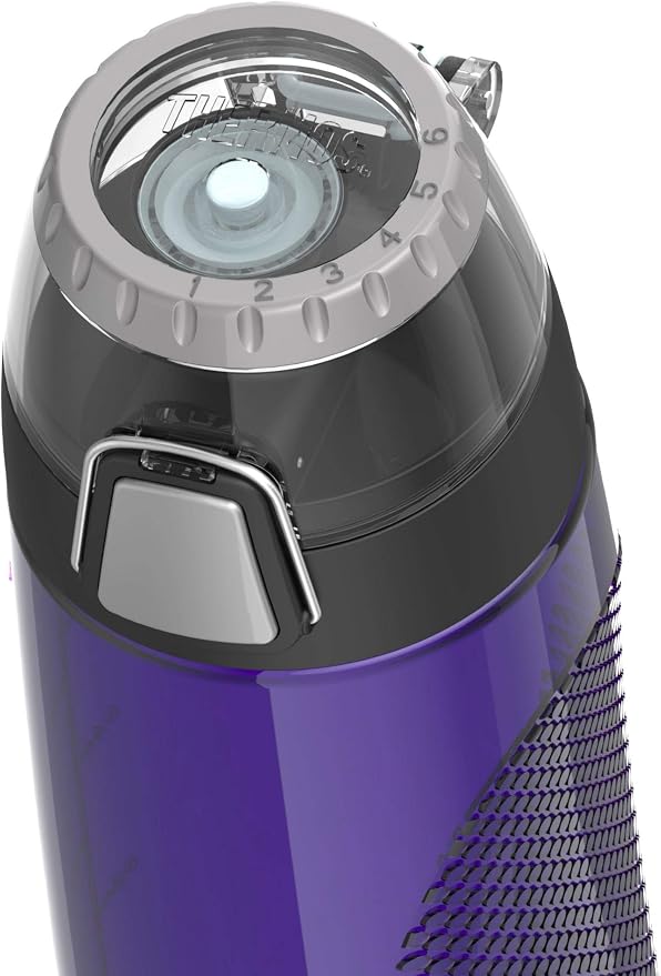 THERMOS 24 Ounce Tritan Hydration Bottle with Meter, Purple (Pack of 6)