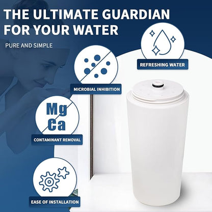 Shower Water Filter Cartridge - Compatible with Aquasana AQ-4100/4125/4105 Models (2 Packs)