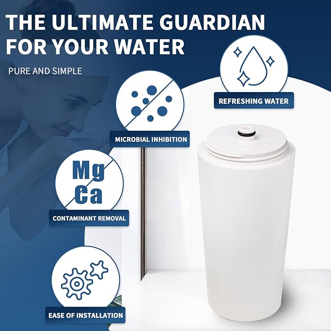 Shower Water Filter Cartridge - Compatible with Aquasana AQ-4100/4125/4105 Models (1 Pack)