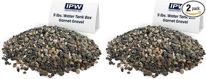 IPW Industries Inc - Water Softener Gravel - Garnet Filter Bed Media for Filter Tanks, Water Conditioners, Water Softeners and Backwashing (5 lbs, Pack of 2)