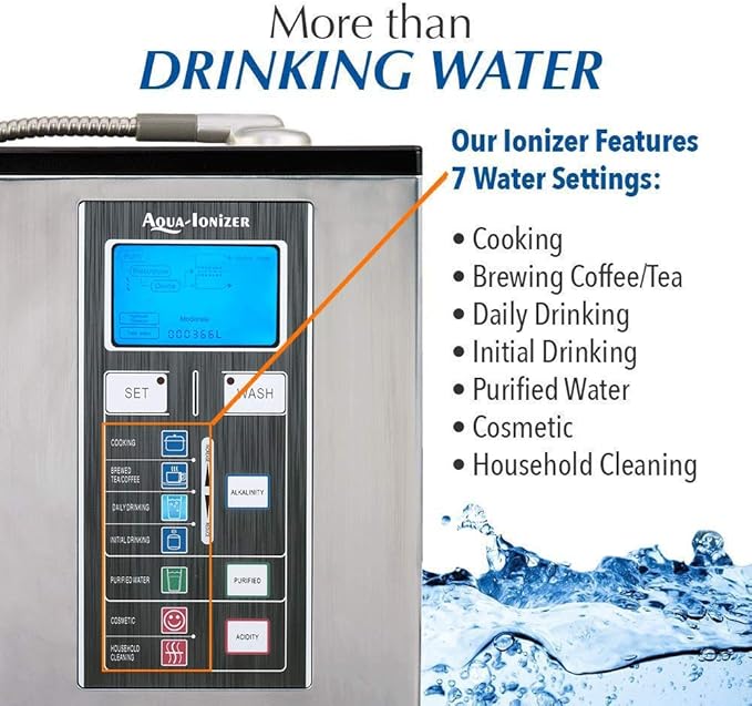 Aqua Ionizer Deluxe 9.0 Aqua-Ionizer Pro Alkaline Water Ionizer Machine