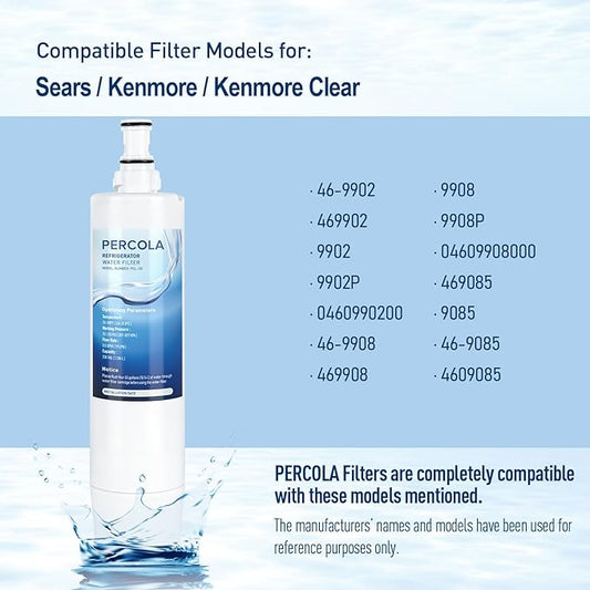 9085 Water Filter Replacement for Kenmore 46-9085, 9085, 4609085, 46-90102, 90102, 4690102, 46-9902, 46-9908, 9908 (2 Pack)