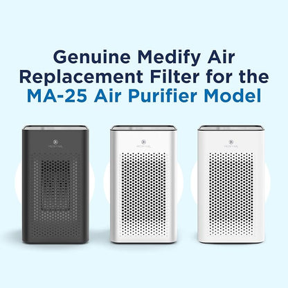 Medify MA-25 Genuine Replacement Filter Set for Allergens, Smoke, Wildfires, Dust, Odors, Pollen, Pet Dander | 3 in 1 with Pre-filter, True HEPA H13 and Activated Carbon for 99.9% Removal | 1-Pack