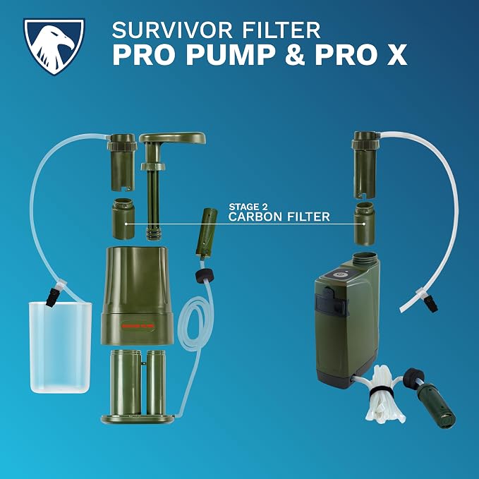 Survivor Filter - Carbon Replacement Filter | USA Tested - Compatible with PRO & PRO X Portable Emergency Water Filter