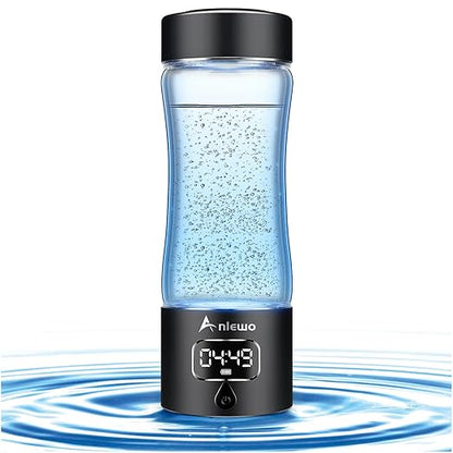 Hydrogen Water Bottle Generator with SPE/PEM Technology, 5000PPB,Portable Rechargeable Hydrogen Water Ionizer Machine for Home,Office, Gym,Travel -Gift for Holidays