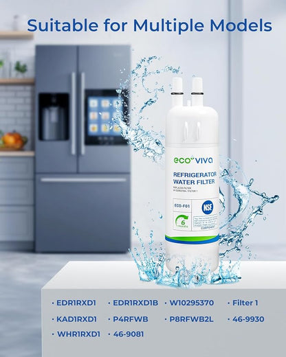 Ecoviva W10295370A Water Filter Replacement, Pack of 3