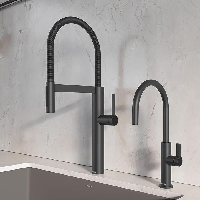 Blanco 527474 Culina II Pull-Down Semi-Pro Kitchen Faucet - 1.5 GPM - Matte Black