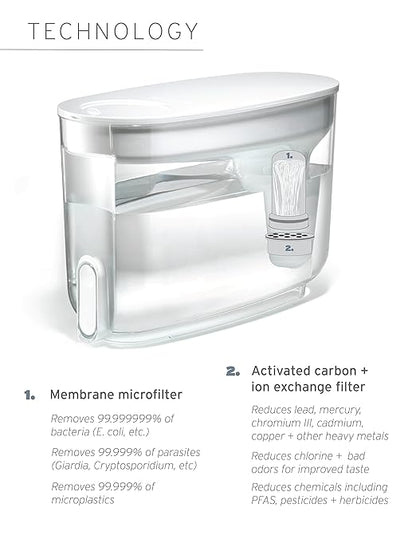LifeStraw Home– Water Filter Dispenser, 18-Cup
