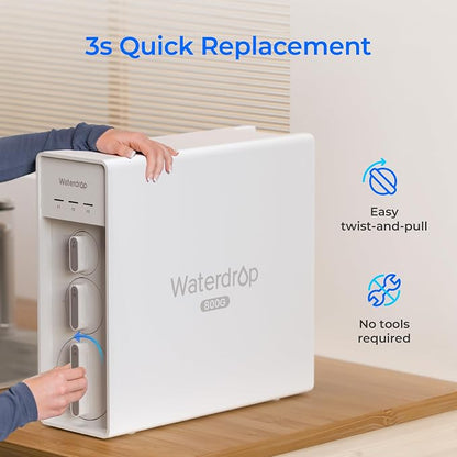 Waterdrop X8-F3 Filter, Replacement for All X8 800 GPD Series RO System | 24-Month Lifetime, Reduce PFAS, Long Filter Lifespan, Enhanced Filtration