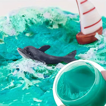 150ml Water Scenery Paster, Paint Mediums & Additives, Water Effect Paste, Suitable For Rivers, Oceans, Lakes, Static Scenes - Model For Aquariums (Lake Color)