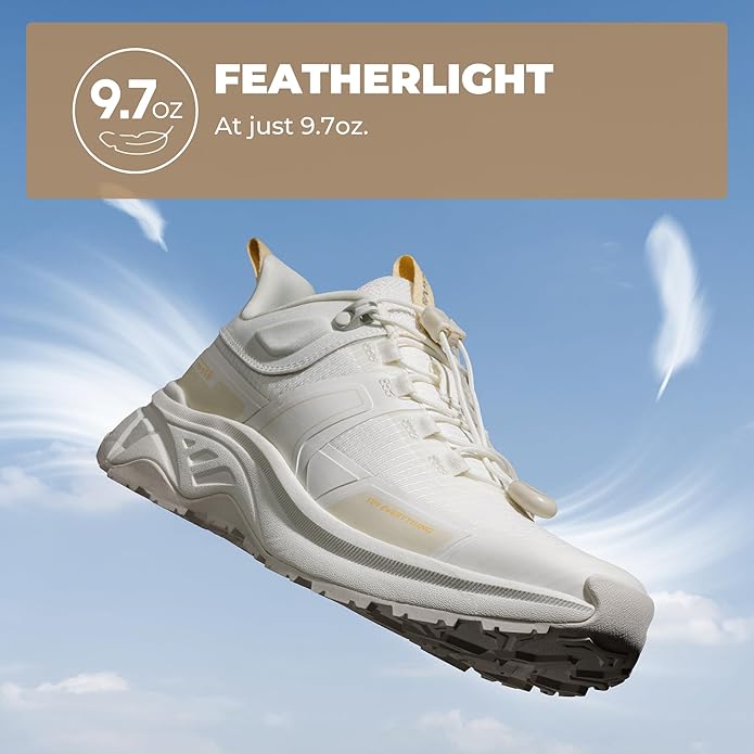 NORTIV 8 Women's Lightweight Hiking Shoes Quick Laces Outdoor Fashion Sneakers Gladiator