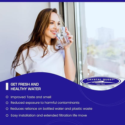 Crystal Quest SMART Replacement Filter | 2-7/8" x 20" Cartridge | 80,000 Gallons Capacity | Advanced Multistage Filtration