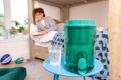 LifeStraw Home — Studio Water Filter Dispenser, 10-Cup, Green, BPA Free Designed for Everyday Protection Against Bacteria, Parasites, Microplastics, Lead, Mercury, PFAS and a Variety of Chemicals