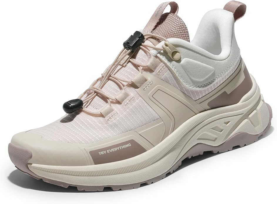 NORTIV 8 Women's Lightweight Hiking Shoes Quick Laces Outdoor Fashion Sneakers Gladiator