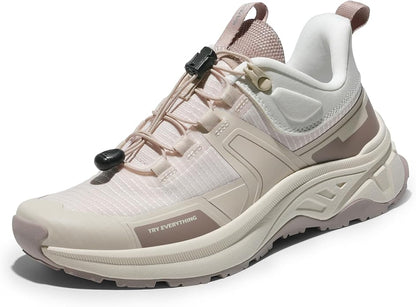 NORTIV 8 Women's Lightweight Hiking Shoes Quick Laces Outdoor Fashion Sneakers Gladiator