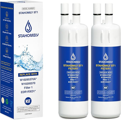 9081 Water Filter Replacement for Kenmore, 46-9081, 46-9930, P4RFWB, P8RFWB2L, Compatible with Whirlpool, Everydrop Filter 1, W10295370a, WHR1RXD1, 2 PACK