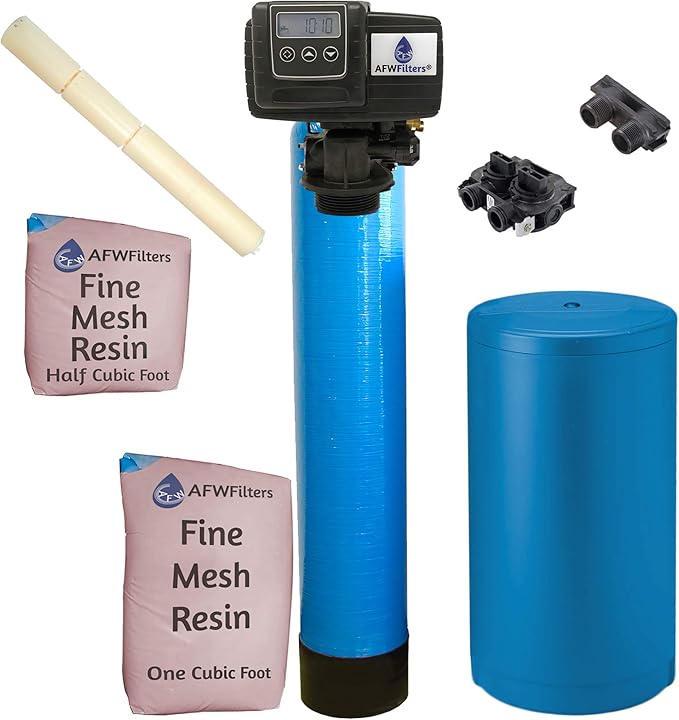 Fleck 5600 SXT Digital Metered Well Water Softener Removes:Hardness, Iron & Sulfur In One System Eradicator 2000 w/ KDF85