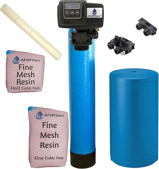 Fleck 5600 SXT Digital Metered Well Water Softener Removes:Hardness, Iron & Sulfur In One System Eradicator 2000 w/ KDF85