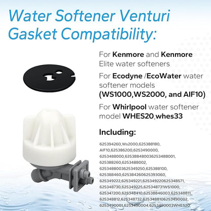 7129716 Water Softener Seal Kit for Whirlpool, GE, Kenmore,for Whirlpool water softener parts,3/4" Water Softener Gasket Parts Replace 7092163, 7134224, WS35X10005