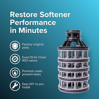 Better Home Water GENUINE OEM Clack V3005-02 WS1 Spacer Stack Assembly Repair Kit- Replacement Seal Stack for Water Softener Valve Body