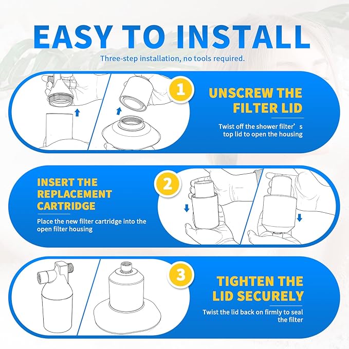 Replacement Filter for Showerheads & Water Purification Systems, Compatible with Afina (4 Pack)