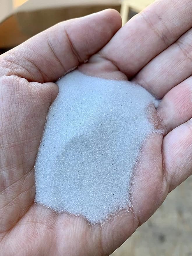 Sandblasting Media Glass Beads #8 Medium 70-80 Grit (10 LBS) for Sandblaster Abrasive, Blasting Gun, Sand Blast Cabinet