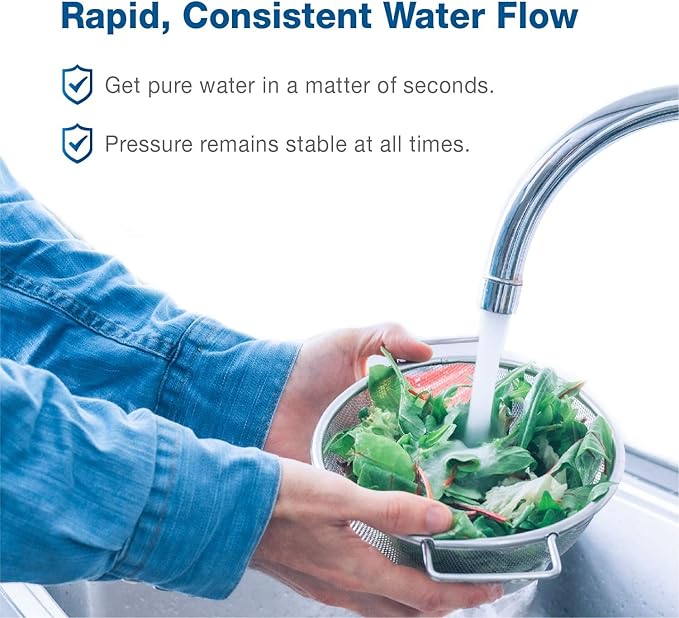 Waterspecialist 3US-PF01 3US-MAX-F01 Under Sink Water Filter, Replacement for Filtrete® 3US-PF01, 3US-MAX-F01H, Delta RP78702, Manitowoc K-00337, K-00338, HF20, HF25, HF27, NSF/ANSI 42, 2 Pack