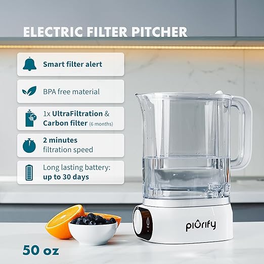 PIURIFY 2-Pack Replacement UF+ Carbon Filters for Alchemy Countertop Automatic Filter - 1 Year Supply