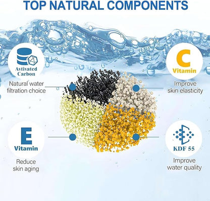 Bath Filter for Tub - Kinder Water Filter for Bathtub, Hard Water Softener to Remove Lead,Chlorine and Fluoride, Improve Skin, Hair and Nails Condition,Chrome