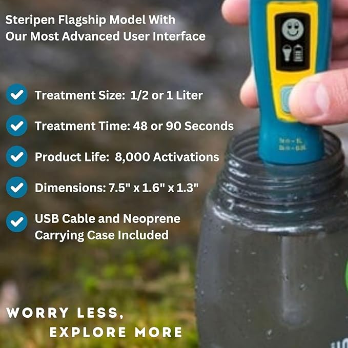 SteriPEN ULT-MP-EF SterPen Ultra UV Water Purifier, Blue, Small