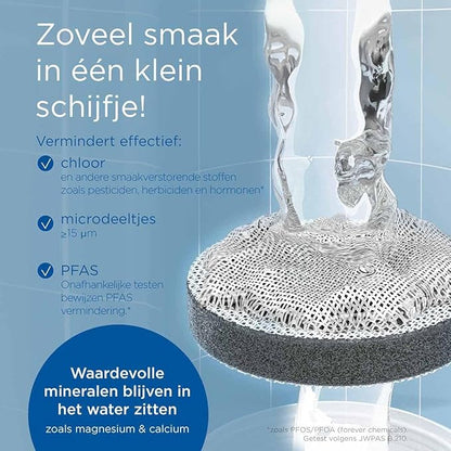 BRITA Water Filter Bottle Apricot (600ml) incl. 2x MicroDisc Filters - portable water filtration bottle for hydration on-the-go, filters chlorine, organic impurities, hormones & pesticides