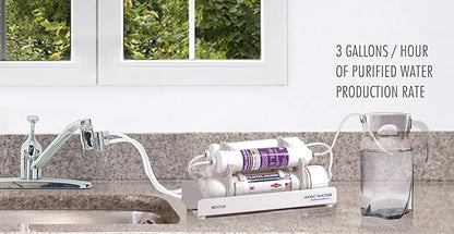 APEC Water Systems RO-CTOP-PH Alkaline Mineral Portable Countertop Reverse Osmosis Water Filter System PH+, Installation-Free, fits Most Standard Faucet