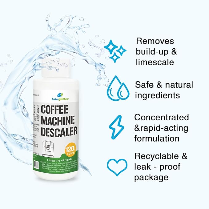 Coffee Machine Descaler, Coffee & Espresso Machine Descaler-Universal Descaling Solution for Home & Commercial Coffee Pots