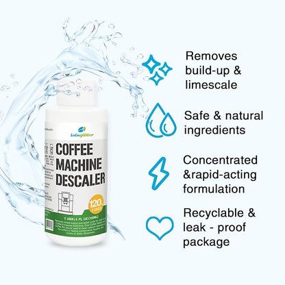 Coffee Machine Descaler, Coffee & Espresso Machine Descaler-Universal Descaling Solution for Home & Commercial Coffee Pots