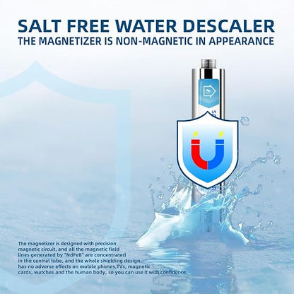 Salt-Free Water Descaler Whole House, Scale Water Softener System, ¾-Inch NPT Water Heater Descaler, Prevent Scale Built Up On Water Heaters, Smart Toilet & Boilers, Reduces Limescale