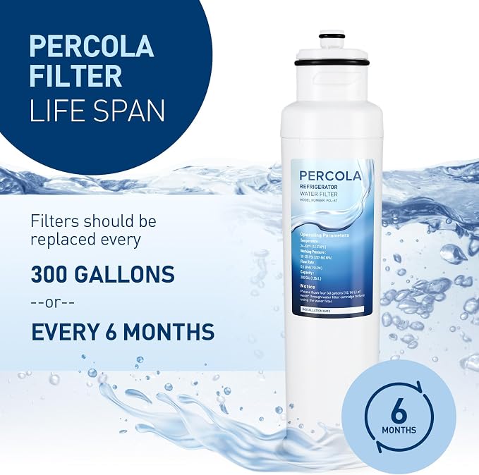 HX2017FR-A/HX2017F-A/HRF266N6CSE1 Water Filter, 1-Pack | Compatible With Hisense HRF266N6CSE, HRF209N6CSE, HRF254N6TSE, HRF254N6DSE, HRF210N6CBE, Mora MRF211N6CSE, MRF266N6CSE